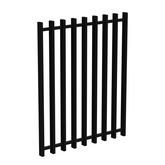 BARR 50 x 25 Aluminium Blade Gate - 1200mm H x 975mm W - White / Black - Pool Safe - Batten Gate